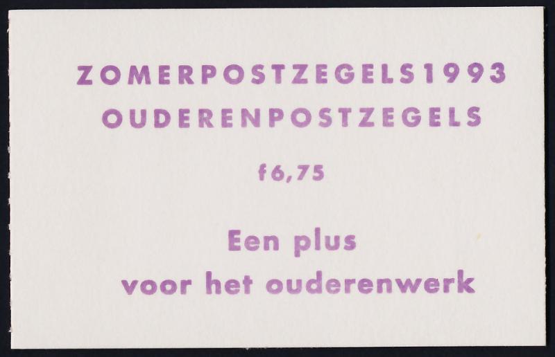 Netherlands B673b Booklet MNH Senior Citizens