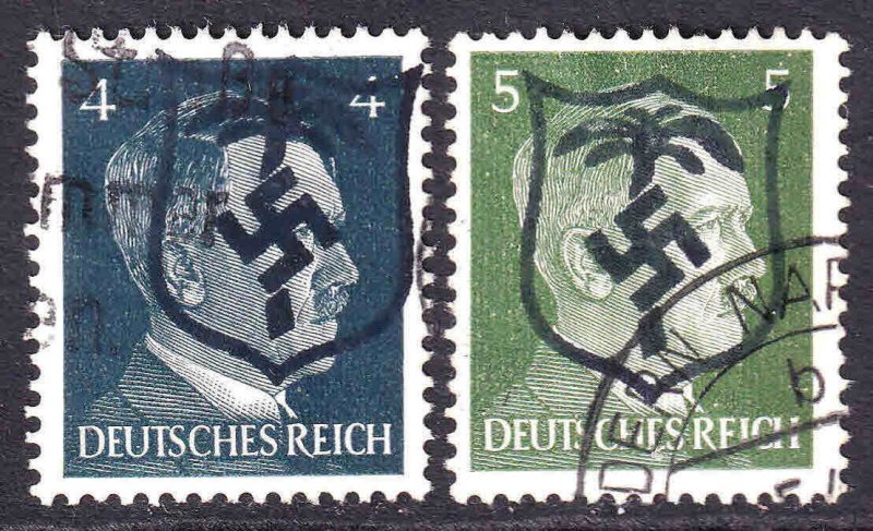 GERMANY 508-509 AFRIKAKORP SHIELD OVERPRINTS CDS F/VF TO VF SOUND