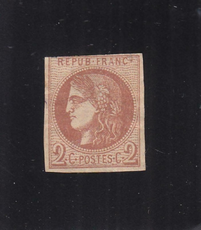 France: Sc #39, MH, No Gum, Cat. $110.00 (S17209)