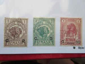 SOMALIA  Scott  10, 11 and 12  USED   LotB  Cat $47