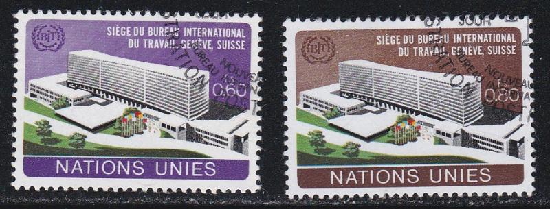 U.N. - Geneva # 37-38, ILO Headquarters, Used Set