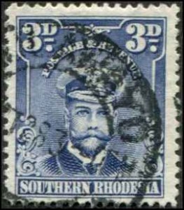 Southern Rhodesia SC# 5 Edward VII 3d used