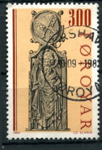 Faroe Islands Sc#103 Used, 300o red, br, dk buff & dk, Church chairs 1984 (1984)