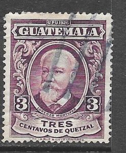 Guatemala 236: 3c Lorenzo Mont?ar y Rivera (1823-1898), used, F-VF