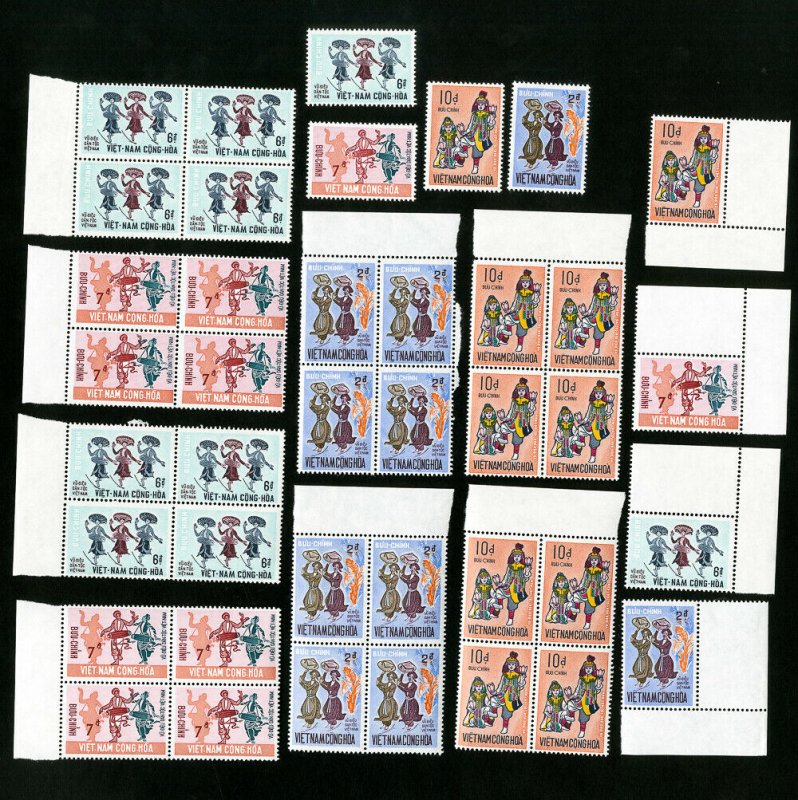 Vietnam Stamps # 385-8 XF Lot of 10 OG NH Scott Value $90.00