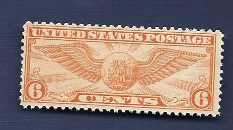 C19 9c Winged Globe VF/MNH/OG scv $6.00