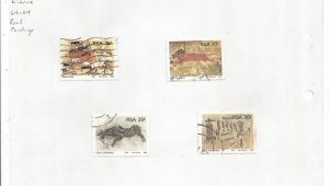 SOUTH AFRICA REPUBLIC - 1987 - Rock Paintings - Perf 4 Stamps - Light Hinged