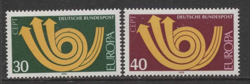 GERMANY. -Scott 1114-115- Europa Issue - 1973- MNH - Set of 2 Stamps