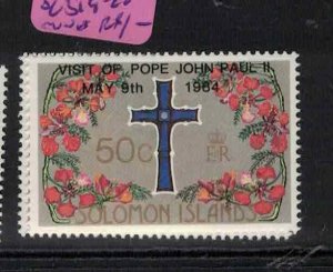 British Solomon Islands Pope John Paul SG 519-20 MNH (8glu) 