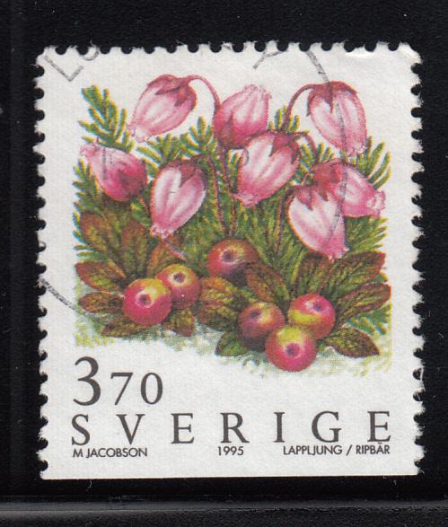 Sweden 1995 used Scott #2123 3.70k Mountain heath Wild Flowers