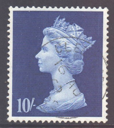 GB Scott MH20 - SG789, 1969 Machin 10/- used