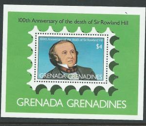 Grenada Grenadines #332  S/S Sir Rowland Hill (MNH) CV$1.25