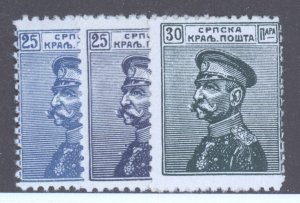 Serbia, Scott #118-20, MH