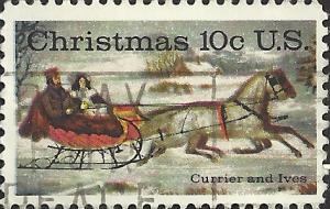 # 1551 USED CHRISTMAS CURRIER AND IVES