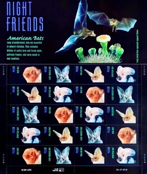 Night Friend  Forever stamps 5 sheets total 100pcs