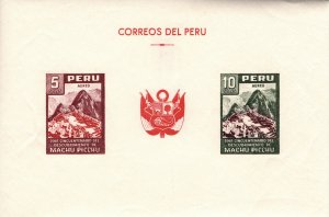 Peru 1961 Machu Picchu, Minisheet [Mint]