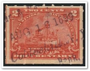 R164 2¢ Documentary Stamp (1898) Dated Cancellation