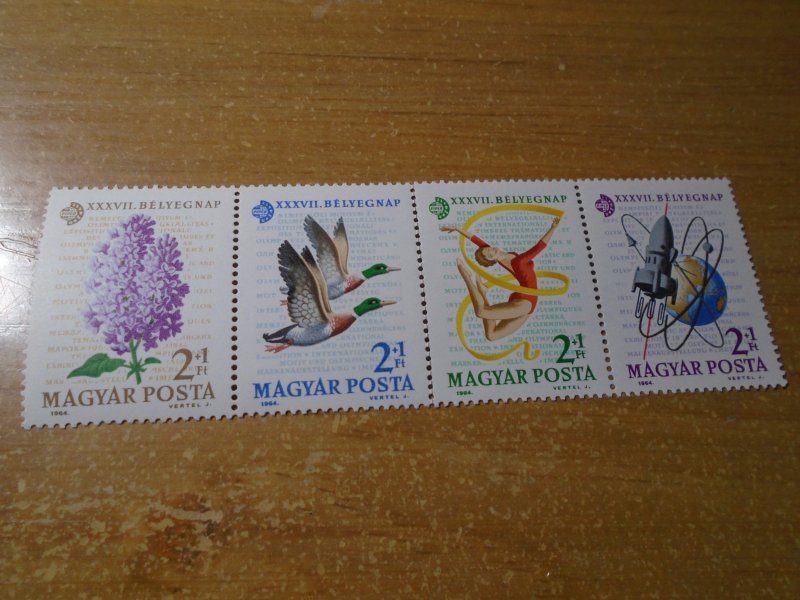 Hungary  #  B242a  MNH   Flowers / Bird