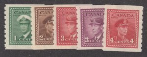 Canada #263-267 Mint Set