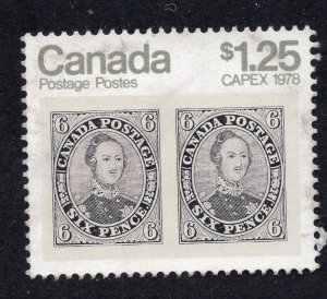 Canada 1978 $1.25 CAPEX, Scott 756 used, value = $1.00