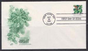 3177 American Holly Unaddressed ArtCraft FDC