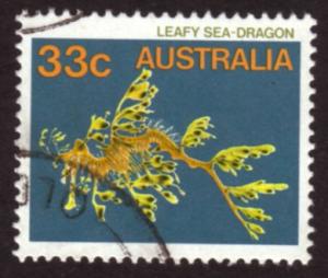 Australia 1985 Sc#909, SG#926 33c Sea Dragon Marine Life USED