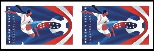 US Womens Soccer NDC Horiz Pair of 2 Stamps Pre-Order Ships 23 Feb 2023 MNH