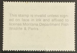 1988 Montana State Duck stamp MNH, MT3, $11 SCV, #36