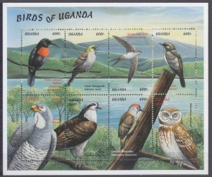 1999 Uganda 2151-2158KL Birds 10,00 €