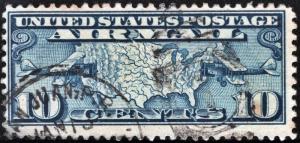 SC#C7 10¢ Map & Planes (1926) Used