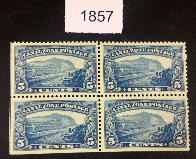 MOMEN: US STAMPS  CANAL ZONE #107 MINT OG NH BLOCK LOT #1857