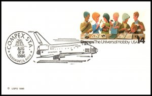 US Space Shuttle Compex 1986 Cancel Postcard Cover
