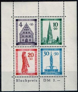 Germany 1949,Sc.#5NB8a; B8b MNH, Reconstruction of the city of Freiburg
