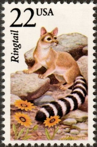 United States 2302 - Mint-NH - 22c Ringtail (1987) (cv $1.00)