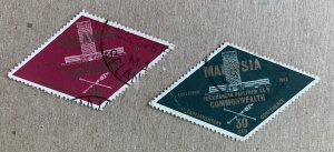 Malaysia 1963 Parliamentary Conference, used. Scott 7-8, CV $0.65. SG 7-8