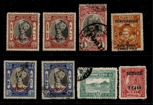 India States #8 Overprint Issues Used