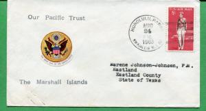 Hawaii Cover 1963 - The Great Seal of United States  Kwaualein M.I. BR - S8288