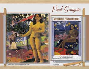 C A R - 2021 - Paul Gauguin - Perf Souv Sheet - Mint Never Hinged