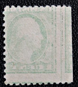 US #498 Used 1917 Clear Offset on Back with Guideline