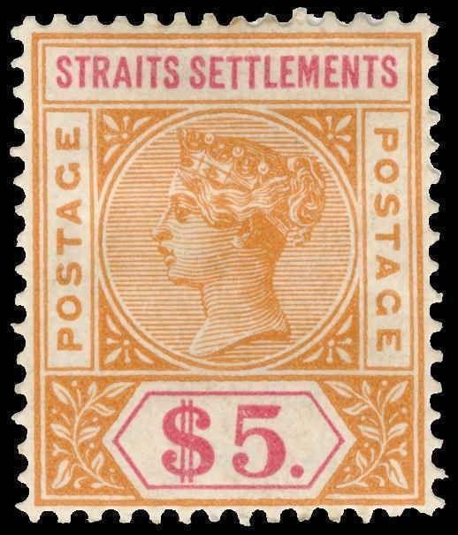 Straits Settlements Scott 43-88 Gibbons 95-105 Mint Set of Stamps