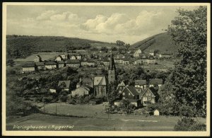 Germany Dieringhausen to Milwaukee USA 1937 Card Aggertal 15pf Postage Europe