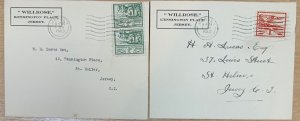 JERSEY 1943 WARTIME FDC SET ON 6 COVERS