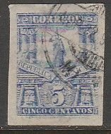 MEXICO 272, 5¢ MULITA WMK EAGLE AND RM. SINGLE USED. VF. (1042)