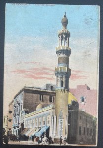 1910 Alexandria Egypt Picture Postcard Cover To London England Attarme Mosquee