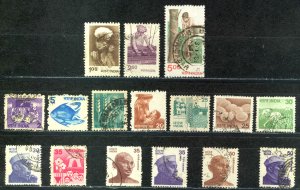 India Sc# 836-849 (no 842) Used 1979-1985 Definitives