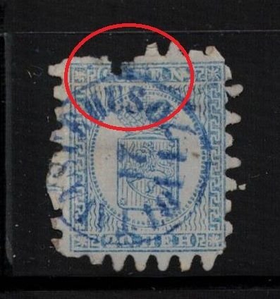 FINLAND Scott # 9a Used Some Damage At Top - Listed At 15% Of CV ($90)
