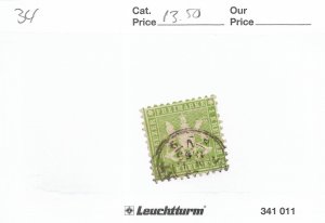 Germany: Wurttemberg Sc #34 used (57500)