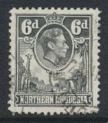 Northern Rhodesia  SG 38  SC# 38 Used  see detail and scan