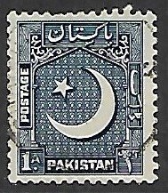 Pakistan # 47 - Cresent & Star - used....{GR39}