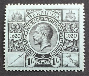 Bermuda 1921 GV Tercentenary One Shilling SG 73 mint
